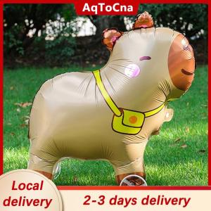 [COD] AqToCna Ship within 24 hours 4D Cartoon Foil Balloons Elephant Stand Walking Balloon With Wheel For Kids Birthday Party Decoration Baby Shower