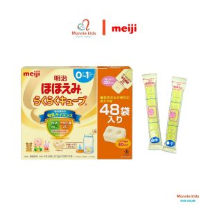 Sữa thanh cô đặc Meiji cho bé 0-1 tuổi sữa thanh Nhật Bản hút chân không - Monnie Kids