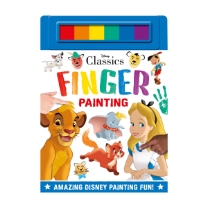 Disney Classics Finger Painting Colouring Book For Kids with Posters & 6 Colour Paints