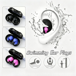 Swimming Ear Plugs Waterproof Reusable Silicone EarPlugs for Adult Kids Swimmers Surfing Snorkeling