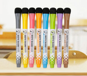 8 Pcs /12 pcs 1 Pack Magnetic Dry Erase Markers with Eraser Cap Fine Tip Low Odor Non-Toxic - White Board Markers Perfect for Dry Erase Whiteboards in the Office Classroom or at Home