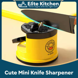 Elite Kitchen - Portable Mini Pengasah Pisau Gunting Mini Knife Sharpener Scissors Sharp Kitchen with Suction Pad 磨刀器 工具