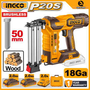 INGCO 20V CORDLESS BRAD NAILER | BRUSHLESS MOTOR | CBNLI500857