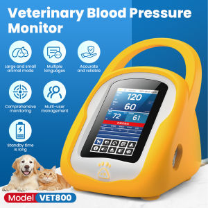 5 inch IPS Touch Screen Vet Sphygmomanometer Veterinary Pet Tensionmeter NIBP BP Blood Pressure Monitor