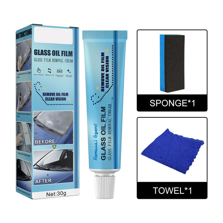 【Ready Stock】Car Glass Oil Film Cleaner Glass Film Removal Cream Car