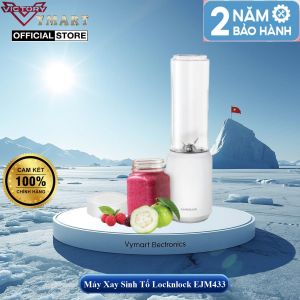 Máy Xay Sinh Tố Mini Blender Locknlock EJM433WHT (Model 2024) 220-240 V 50/60 Hz 150 W 280 ml - Hàng Chính Hãng