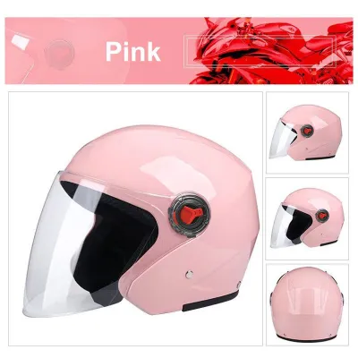 Helmet Motorcycle Half Face for Women Man Unisex 56-60CM Universal Motorcycle Accessories with ICC
