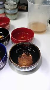 Sacesr 1PC Four Seasons Golden Leaf Heart Sutra Teacup Zen Ceramic Teacup Master Cup Home Creative Home Drinking Utensils 3T7R1