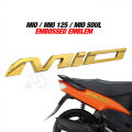 Motorcycle 3D Emblem Badge Sticker MIO Logo Decals Frame Body Tank Wheel Sticker For Yamaha Mio. 