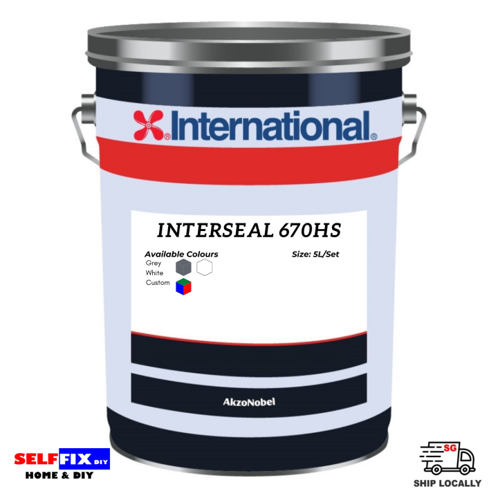 International Paint - Interseal 670HS 5L - White / Grey / Customer ...