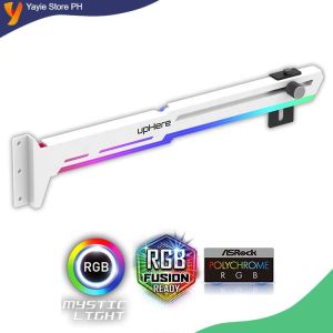 G276ARGB upHere 5v 3pin ARGB Gpu Bracket Support Graphics Card Anti Sag Aluminum White Holder