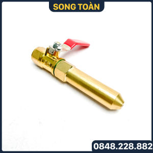 Bộ Béc Phun Rửa Xe Tăng Áp 1 Tia Bộ Van Khóa Xịt Vệ Sinh Rửa Xe 1 Tia Đồng Thau (Ren 13.8)