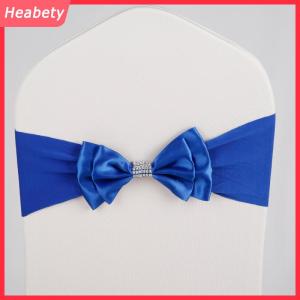 Heabety Căng Spandex Ghế Sash Đôi Bow Ribbon Cho Tiệc Đám Cưới Tổ Chức Sự Kiện Hội Trường Trang Trí Ghế