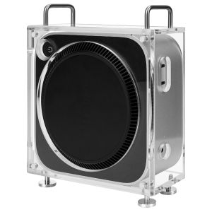 Geekria Computer Chassis Stand Clear Acrylic Chassis Case Compatible with 2024 Mac Mini Desktop Computer 2024 Mac Mini M4 / 2024 Mac Mini M4 Pro Stand - Accessories