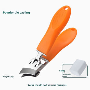 Oblique Nail Clippers Large Opening Anti-splash Nail Clipper Groove Clippers Manicure Tools