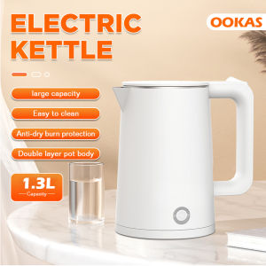 OOKAS official Electric Kettle Fast Boiling Stainless Steel Material Easy and Convenient to Use Household Heater heater water electric kettle water heater electric kettle electric