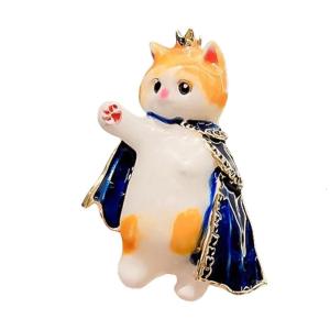 Handmade Cats Shaped Brooch Animal Enamel Pin for Jackets Stylish Backpack Accessory Fashionable Embellishment