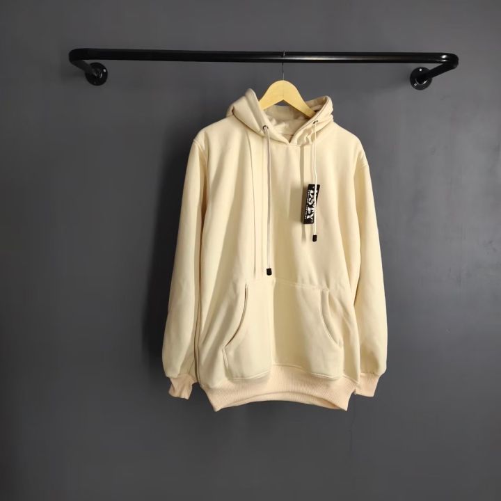 Sweater Hoodie Polos Cream M L XL XXL XXXL JUMBO PREMIUM PRIA