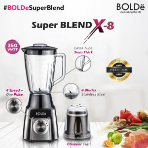 Blender BOLDe Super Blend X8 ORIGINAL 15 L Blender Kaca Tebal 2in1