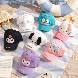Sanrio Cinnamoroll Cartoon Fashion Children Cap Hello Kitty Kuromi Melody Baseball Cap Outdoor Sports Caps Sunscreen Cap