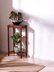 Chinese Style Side Table: Solid Wood Coffee Table & Multifunctional Living Room Solutions