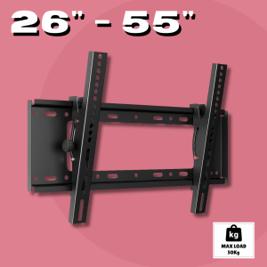 Heavy Duty Thick Tilting Wall Mount TV Bracket/Braket Penggantung TV Boleh Laras [26-65" & 32-70"]