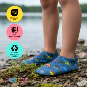 SLIPSTOP Texas Boys Kids Water Shoes | Aqua Swim Shoes | Non-Slip Beach & Pool Swimming Shoes