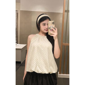 Áo thun nữ WOMAN BASIC kiểu yếm chất liệu vải cotton mềm mịn thoáng mát Áo ba lỗ nữ 2 lớp cổ yếm bo dáng bí dễ phối mặc nhà đi dạo đi chơi AY06