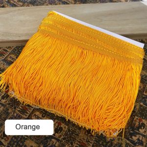 PAZNUL 10 Yards Polyester Fringe Trim Solid color DIY Craft Accessories Tassel Trim Sewing Fringe Trim 6 Inches Chain Tassel Ribbon Home Accessory
