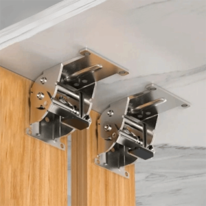 STVML 180 Degree Foldable Industrial Locking Hinges Iron Material High Load Capacity Self Lock Hinges Cross-Border With Screws Self-Locking Extension Support Bracket Tables
