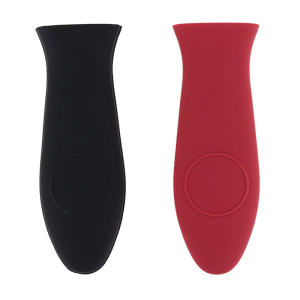2PCS Nontoxic Silicone Hot Handle Covers for Pot Frying Pan Heatproof Antislip Texture Universals Kitchen Accessory