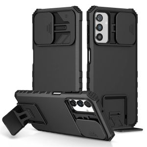 For Samsung Galaxy A13 A23 4G A33 A53 A73 5G Case Slide Camera Armor Phone Case Strong Anti-Fall Push Window Bracket Protective Phone Cover