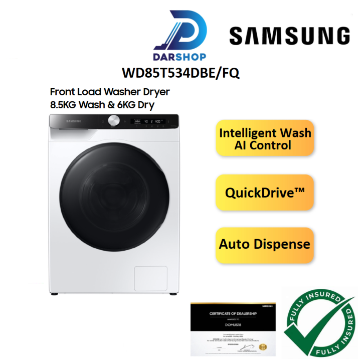 Samsung Washer Dryer 2 in 1 Washing Machine Front Load Combo Mesin