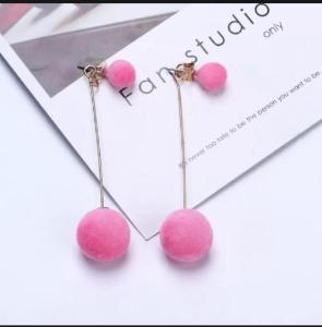 Amefurashi Anting Circle Drop Earrings untuk acara pesta