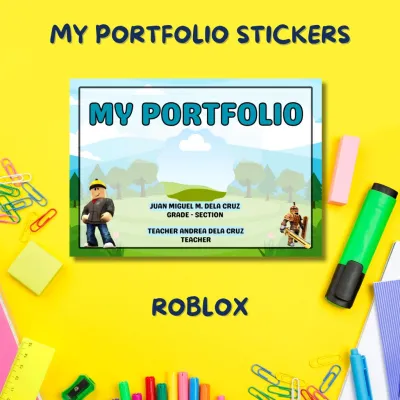 Personalized Portfolio Stickers for School Projects