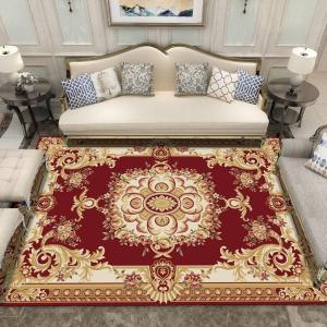 200x300cm American-style Indoor Washable Carpet Noble Persian Floral Area Rug Stain Fade Resistant Shed Free Modern Transitional Soft Living Dining Room Rug Carpet