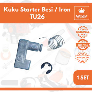 Pully Stater Dobel TU26 2 Pawl Kuku Plastik Besi Mangkok Pulley Starter Mesin Sprayer Semprot Hama 3WZ4 777