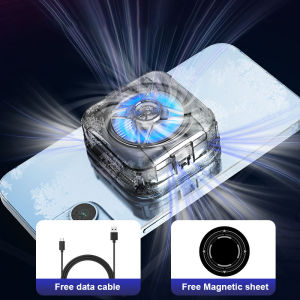 Actual 【COD】Mobile phone radiator iPad radiator portable universal heat sink live universal fan radiator mobile phone GT31 magnetic back clip mobile phone fan