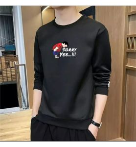 Bisa COD Sweater Keren Kaos Pria Distro Sorry Yee Crewneck Trendy Sweatshirt Eelegan Sweter Kasual