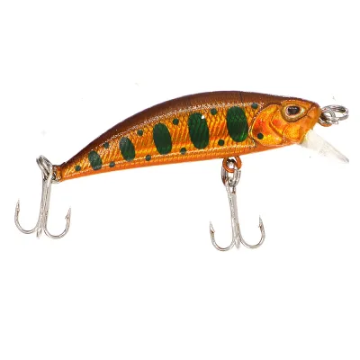 20 Colors 5g/5cm Fishing Lure Sinking Minnow 3D Eyes Laser Trolling Plastic Buzz Bait Lure With 2 Trible Hook