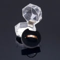 Murah Banget - Tempat Cincin Model Kristal / Tempat Cincin Lamaran Transparan / Kotak Perhiasan Acrylic / Kotak Cincin Akrilik Bening. 