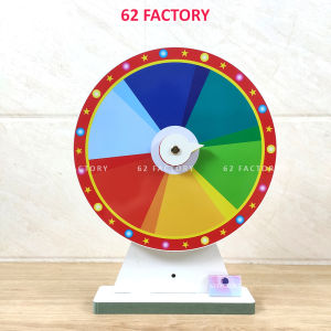 Vòng quay 12 ô nhỏ ô to hot trend 2026 trắng đỏ bằng gỗ MDF chống nước an toàn