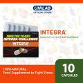 Unilab Integra 10 Capsules: 100% Natural Food Supplement Against Stress From Toxins. 