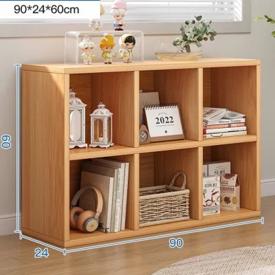 MOYU ตู้เก็บของ ชั้นวางหนังสือ Bookcase ชั้นวางของเล่น ชั้นวางอเนกประสงค์ ตู้กับข้าว ตู้เก็บเอกสาร โต๊ะหน้าทีวี พื้นที่ขนาดใหญ่ หลายกริด 90/120