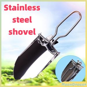 M.G.【Ready in Stock】 Multifunctional Stainless Steel Gardening Folding Shovel Planting Flowers Tools