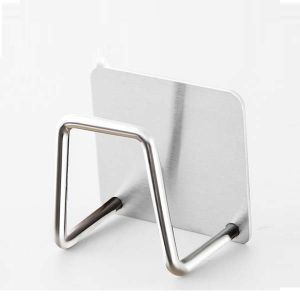 Móc Dán Treo Inox Chống Gỉ Sét Móc Treo Miếng Rửa Chén Móc Treo Đa Năng Dán Tường