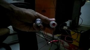 Saklar LED ring menyala