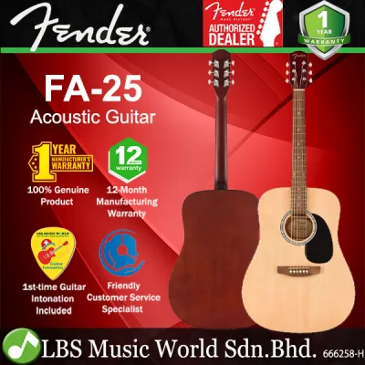 Fender FA-25 Dreadnought Spruce Top Acoustic Guitar (FA25 FA 25)