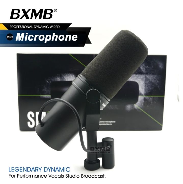 SHURE SM7B Cardioid Dynamic Microphone Studio Selectable Frequency ...