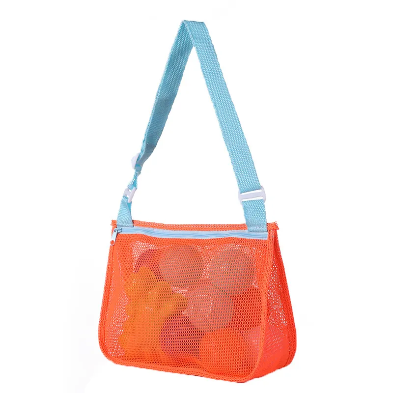 threetrees Packs Beach Toy Mesh Bag Kids Shell Collecting Bag